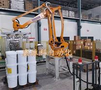 化工桶碼垛機器人桶裝料生產線
