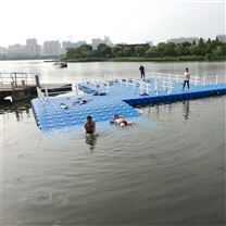 塑料浮體碼頭浮筒水上平臺浮箱江邊浮橋廊道