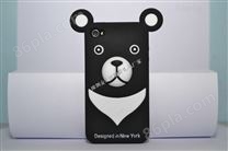 轻松小熊iphone4硅胶手机壳