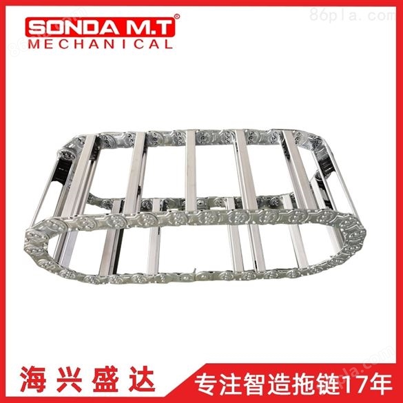 东莞圣达 桥式钢制钢铝拖链机床穿线拖链